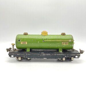 Lionel Lines‎ No 815 Green Tank Car Vintage Tin Toy Train